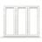 Tanum FS+FS+FS:16x11 Aluminium Sidohängt fönster 3-glasfönster 160x110cm
