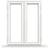 Tanum FS+FS:12x13 Aluminium Sidohängt fönster 3-glasfönster 120x130cm
