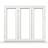 Tanum FS+FS+FS:21x10 Aluminium Sidohängt fönster 3-glasfönster 210x100cm