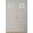 Leksandsdörren Lisselby Ytterdörr Klarglas S 1502-Y50R V (150x210cm)