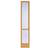 Leksandsdörren Med post Sidoljus Cotswoldglas S 2040-Y20R V (30x200cm)