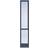 Leksandsdörren Med post Sidoljus Cotswoldglas S 6020-B V (40x200cm)