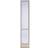 Leksandsdörren Med post Sidoljus Cotswoldglas S 0502-Y50R V (40x200cm)