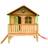 Axi Stef Playhouse Brown Green with Red Slide