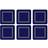 Pimpernel Classic Midnight Coaster 6pcs