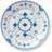 Royal Copenhagen Musselmalet Halvblonde Flad tallerken 22cm