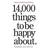 14,000 Things to Be Happy About.: Newly Revised and Updated (Häftad, 2014)