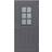 Diplomat Jane Ytterdörr Cotswoldglas S 6502-B V (90x210cm)