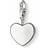 Thomas Sabo Charm Club Heart Charm Pendant - Silver