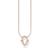 Thomas Sabo Glam & Soul Fatima´s Hand Necklace - Rose Gold/White