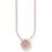 Thomas Sabo Classic Pavé Necklace - Rose Gold/White