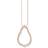 Thomas Sabo Oriental Drop Necklace - Rose Gold/White