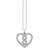 Thomas Sabo Infinity Heart Pave Necklace - Silver/White