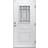 Diplomat Daisy Ytterdörr Cotswoldglas S 0502-Y V (90x210cm)