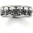 Thomas Sabo Skull Ring - Silver/Black