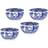 Spode Blue Italian Soppskål 10.5cm 4st