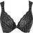 Glamorise Elegance Front Close Wire Bra - Black/Print