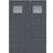 Diplomat Signe Ytterdörr Klarglas S 6502-B V (140x200cm)
