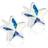 Blomdahl Caring Jewellery Star Rainbow Earrings - White/Blue