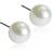 Blomdahl Skin-Friendly Earrings 8mm - Silver/Pearls