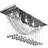 vidaXL White With Sparkling Glass Crystals Taklampa