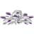 vidaXL With White & Purple Acrylic Sheet E14 Takplafond