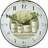 Roger Lascelles Herb Pots Wall Clock 36cm