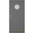 Leksandsdörren Lugnet Ytterdörr Klarglas S 6000-N V (90x210cm)