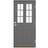 Leksandsdörren Edshult Ytterdörr Klarglas S 6000-N H (90x210cm)