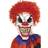 Smiffys Skrämmande Clownmask med Hår