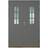 Leksandsdörren Västanvik Ytterdörr Cotswoldglas S 6000-N H (130x210cm)