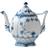 Royal Copenhagen Blue Fluted Full Lace Tekanna 1L