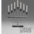 Konstsmide Elljusstake 7 Black Adventsljusstake 43cm