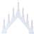 Star Trading Emma White Adventsljusstake 45cm