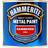 Hammerite Direct to Rust Hammered Effect Metal Paint Red 0.25L