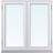 SP Fönster Stabil F2 15-08 Trä Sidohängt fönster 3-glasfönster 150x80cm