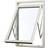 SP Fönster Balans 08-05 Aluminium Vridfönster 3-glasfönster 80x50cm