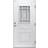 Diplomat Daisy Ytterdörr Cotswoldglas S 3502-Y V (100x200cm)