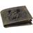 Greenburry Vintage Wildboar Landscape Leather Wallet - Olive