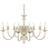 vidaXL Crystal Chandelier 8xE14 Pendant Lamp ∅ 80cm