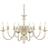 vidaXL Crystal Chandelier 8xE14 Pendant Lamp 80cm