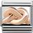 Nomination Composable Classic Link Knot Charm - Silver/Rose Gold