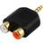Deltaco 3.5 mm - 2RCA Adapter M-F