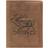 Greenburry Vintage Hunting Stag Portrait Leather Wallet - Antique Brown