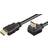 MicroConnect Gold HDMI - HDMI High Speed with Ethernet (angled) 1m