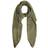 Pieces Soft Knitted Long Scarf - Green/Deep Lichen Green