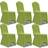 vidaXL 131414 6pcs Loose Chair Cover Green