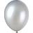 Unique Party Shimmering Silver Latex Balloons 50-pack