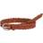 Pieces Avery Leather Braided Slim Belt