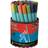 Berol Tipped Pen Colour Fine Fibre 0.6mm 42-pack